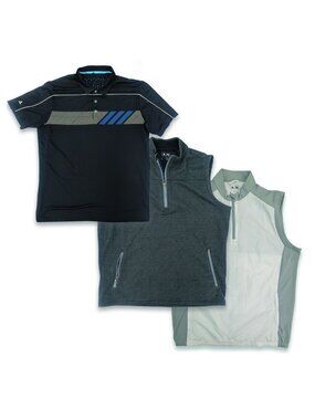 Adidas Golf Climachill Climaproof Climalite Polo shirt and 2 Vests Size Large